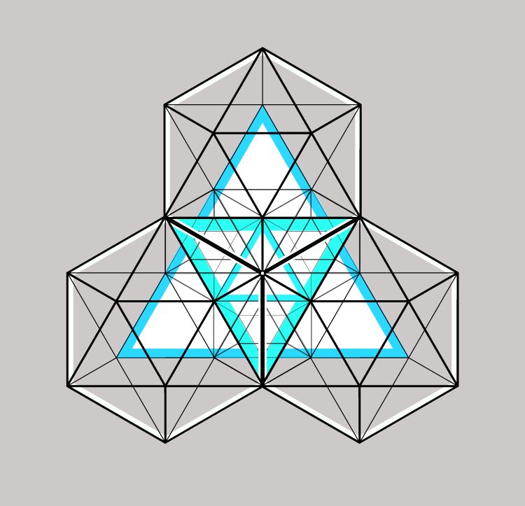 Creating a design with the icosahedron vector shape