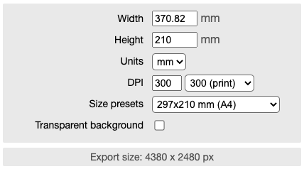 Improved export settings